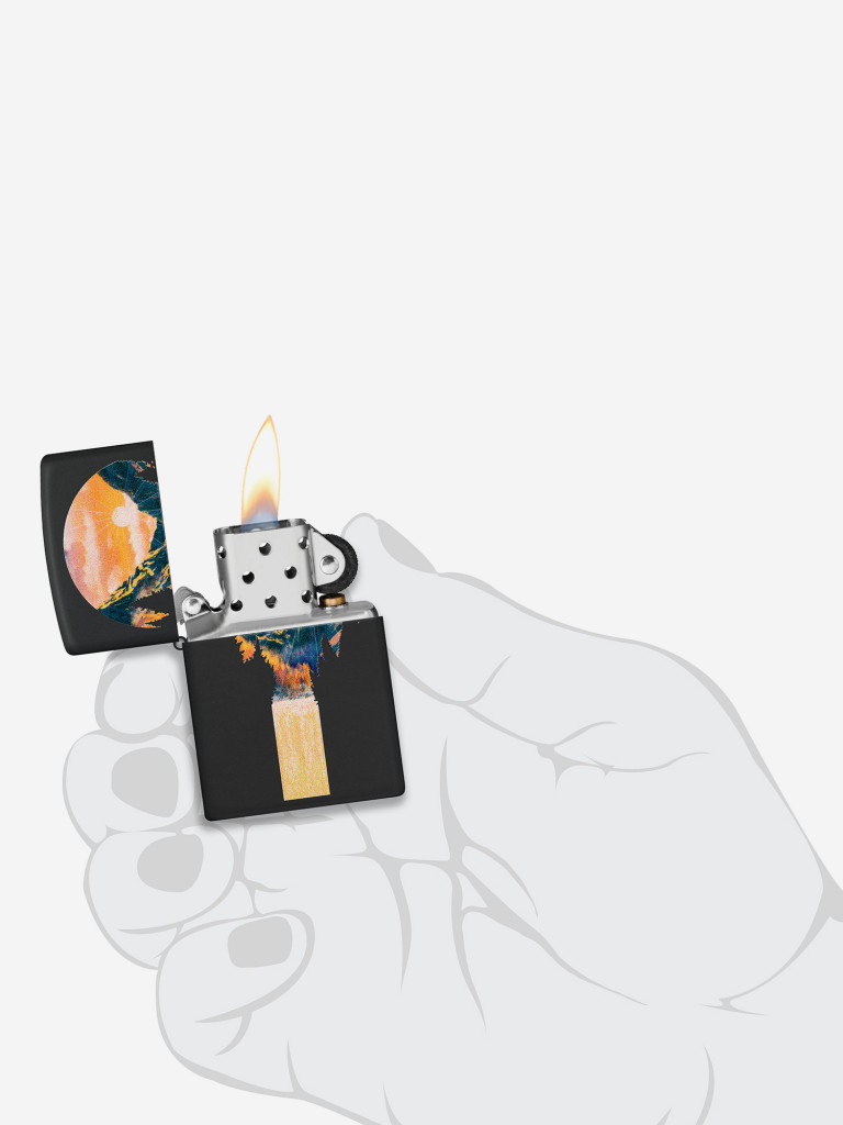 Зажигалка бензиновая ZIPPO 48676 Mountain Waterfall