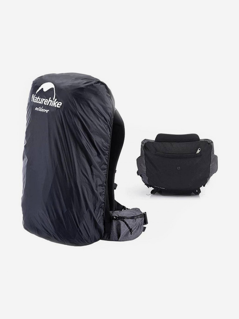 Рюкзак Naturehike Rock 60L+5L Hiking Backpack Dyneema Fabric Black NH19BP095