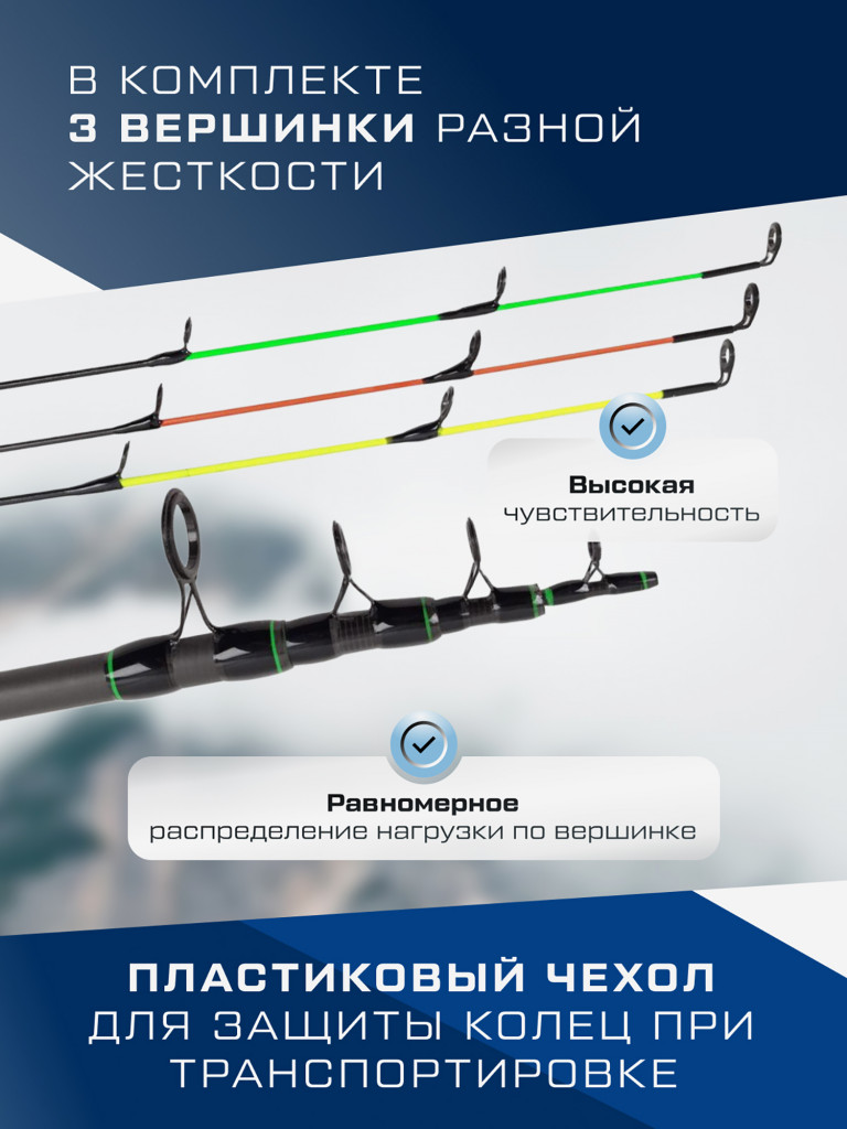 Удилище фидерное теле Vavilon F-FISHING 3.3 м тест max 150 г
