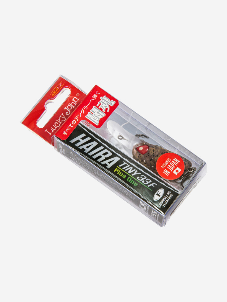 Воблер LUCKY JOHN Pro Series HAIRA TINY LBF Plus Foot, длина 3.3 см, ультралайтовый крэнкбейт на хищную рыбу
