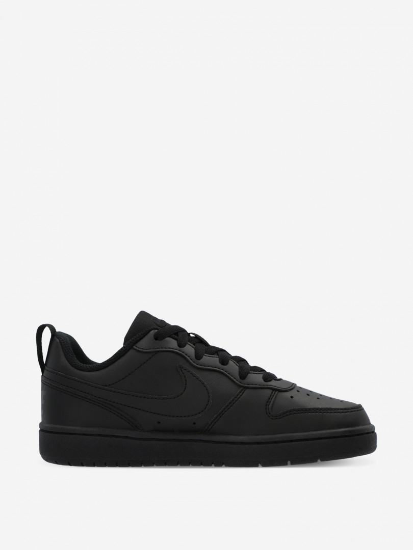 фото Кеды детские nike court borough low recraft gs, черный