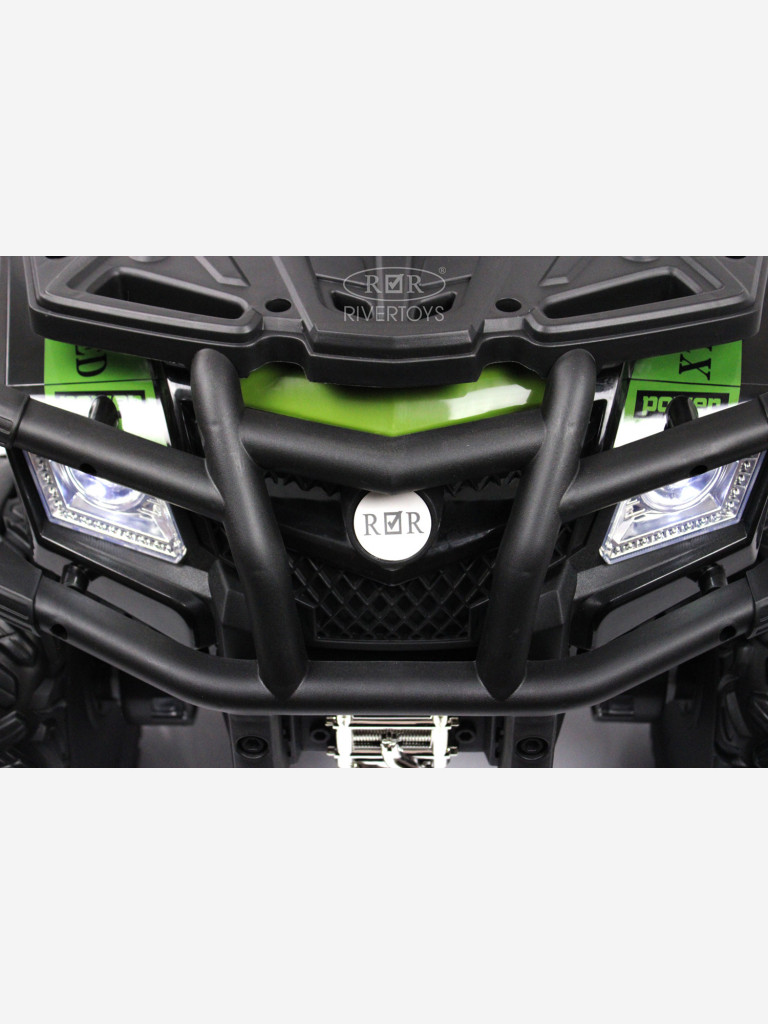 Детский электроквадроцикл RIVERTOYS T001TT 4WD зеленый