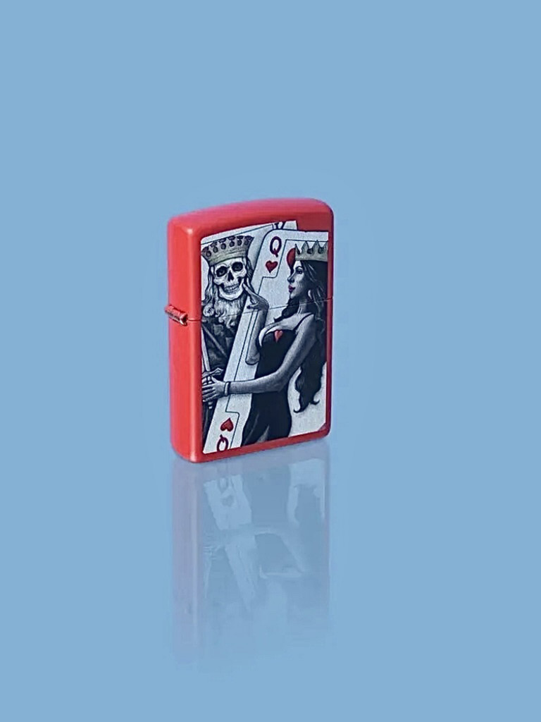 Зажигалка бензиновая ZIPPO 48624 Skull King Queen Beauty