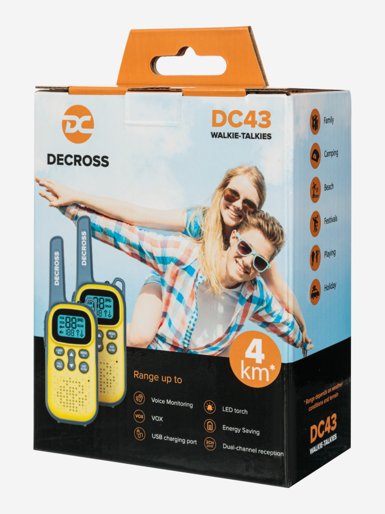 Комплект из двух радиостанций Decross DC43 Yellow Twin EU без ЗУ