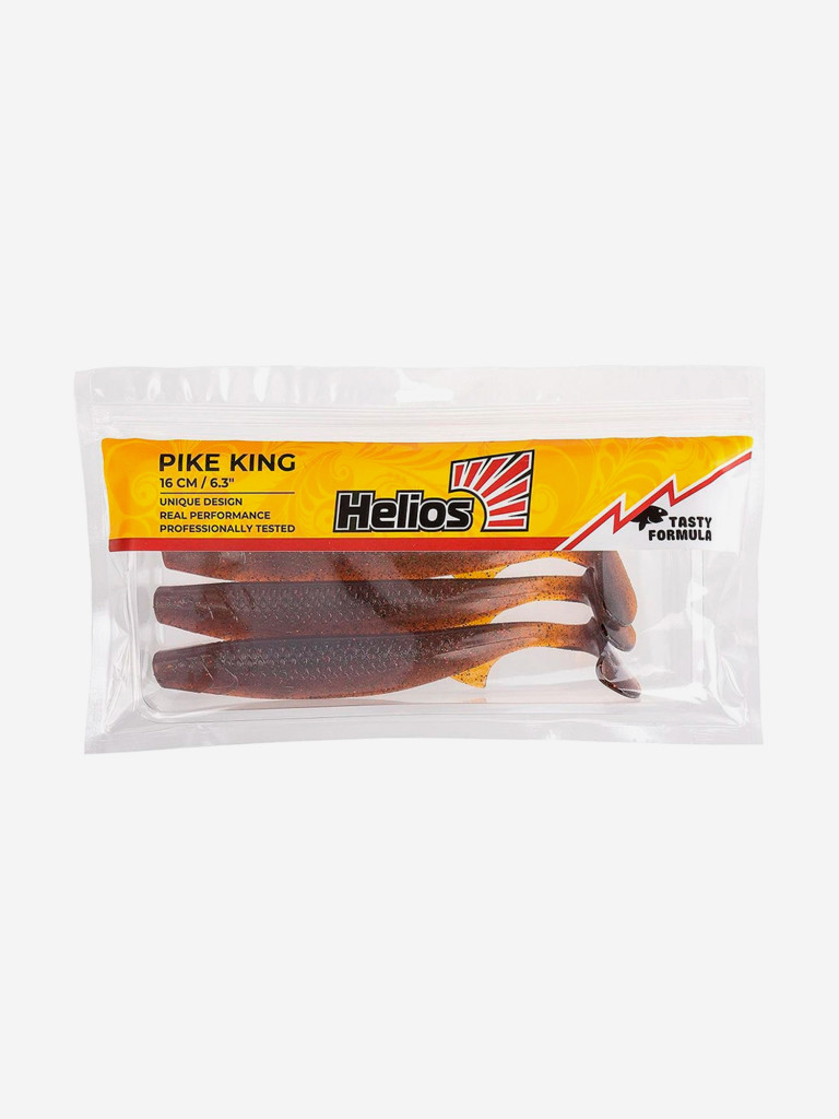 Мягкая приманка Helios Pike King, 6,3" / 16 см, Star Oil, 3 штуки (HS-37-042)