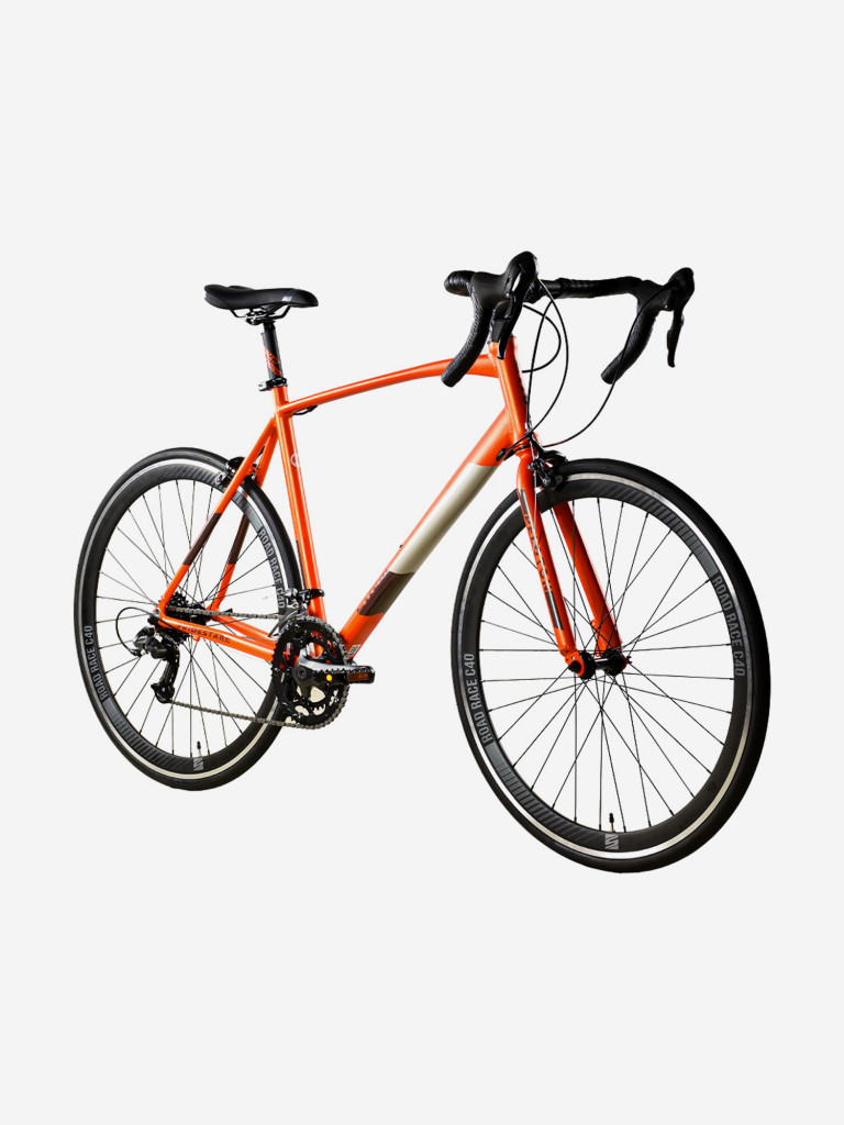 Велосипед для взрослых Stark Peloton 700.1 D оранжевый/черный/серый 20"
