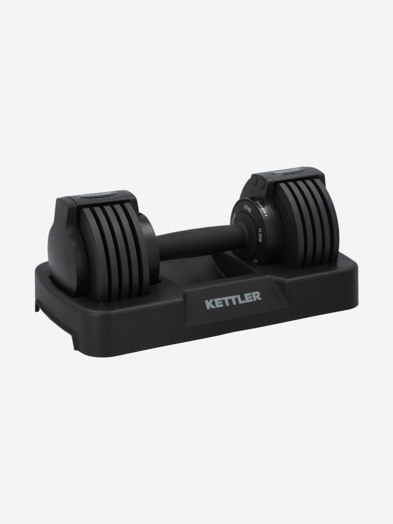 фото Гантель наборная kettler, 11.5 кг, черный