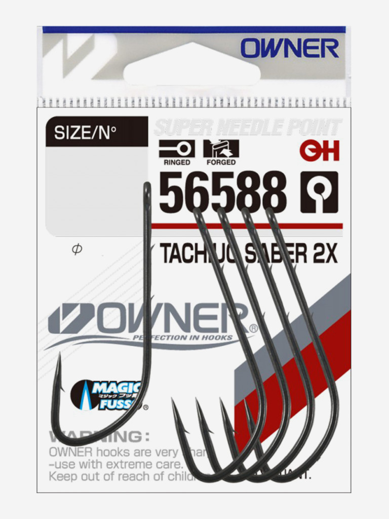 Крючок OWNER Tachiuo Saber 2X teflon №3/0 5шт