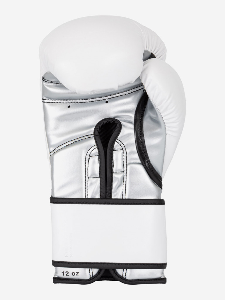 Перчатки боксерские Clinch Fight 3.0 бело-серебристые