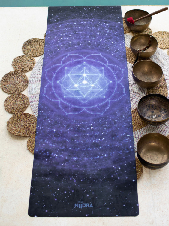 Коврик для йоги NiiDRA Мандала создания облегченный