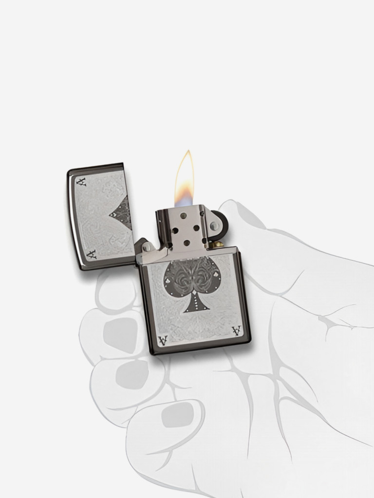 Зажигалка Zippo Classic Ace Black Ice