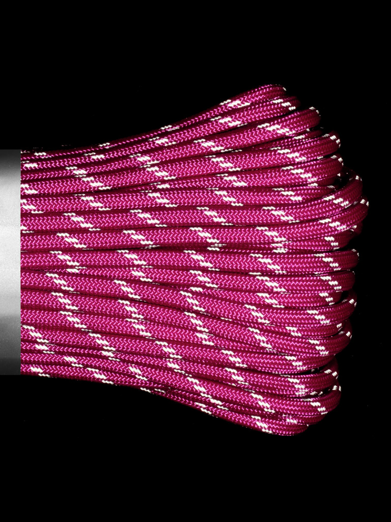 Паракорд 550 CORD nylon 30м RUS световозвращающий (flamingo)