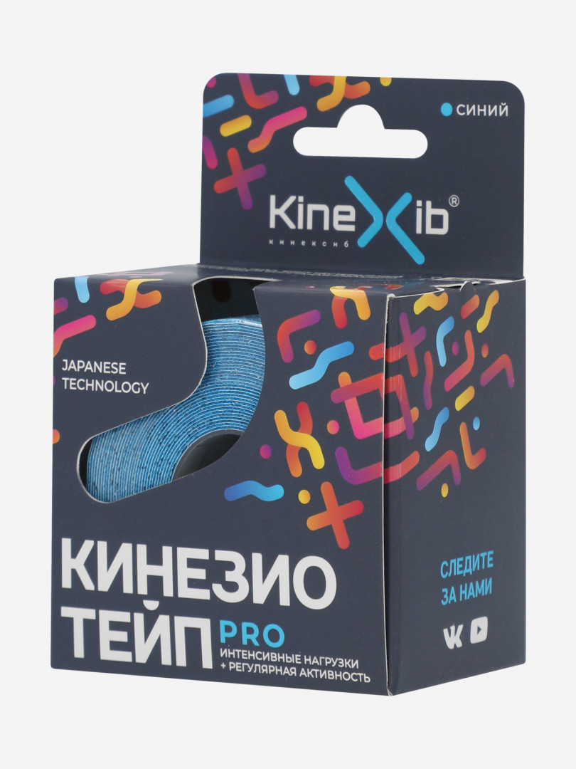 Кинезиотейп Kinexib Pro, синий, Синий