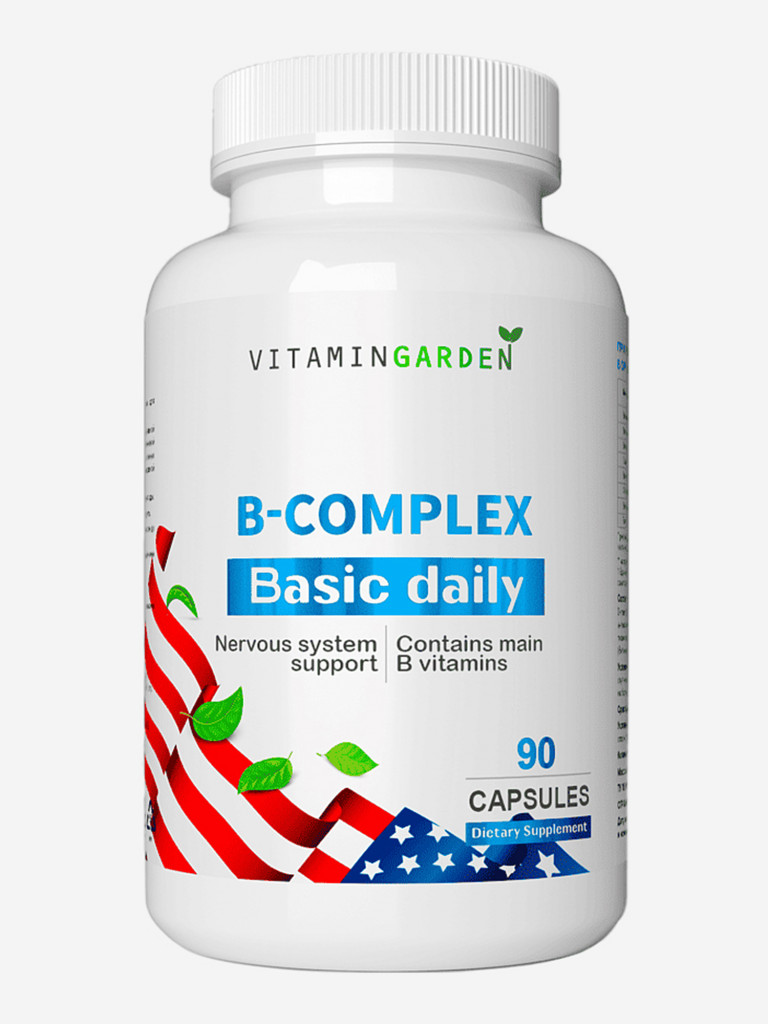 Витамины группы В VITAMIN GARDEN BASIC DAILY, 90 капсул
