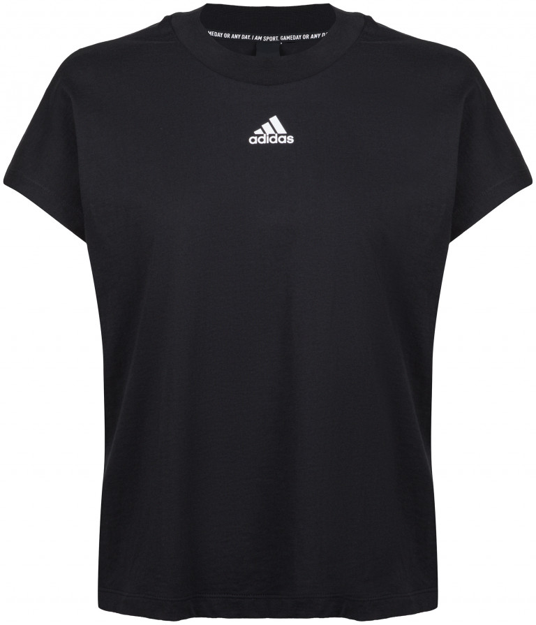 Adidas t deals shirt with stripes