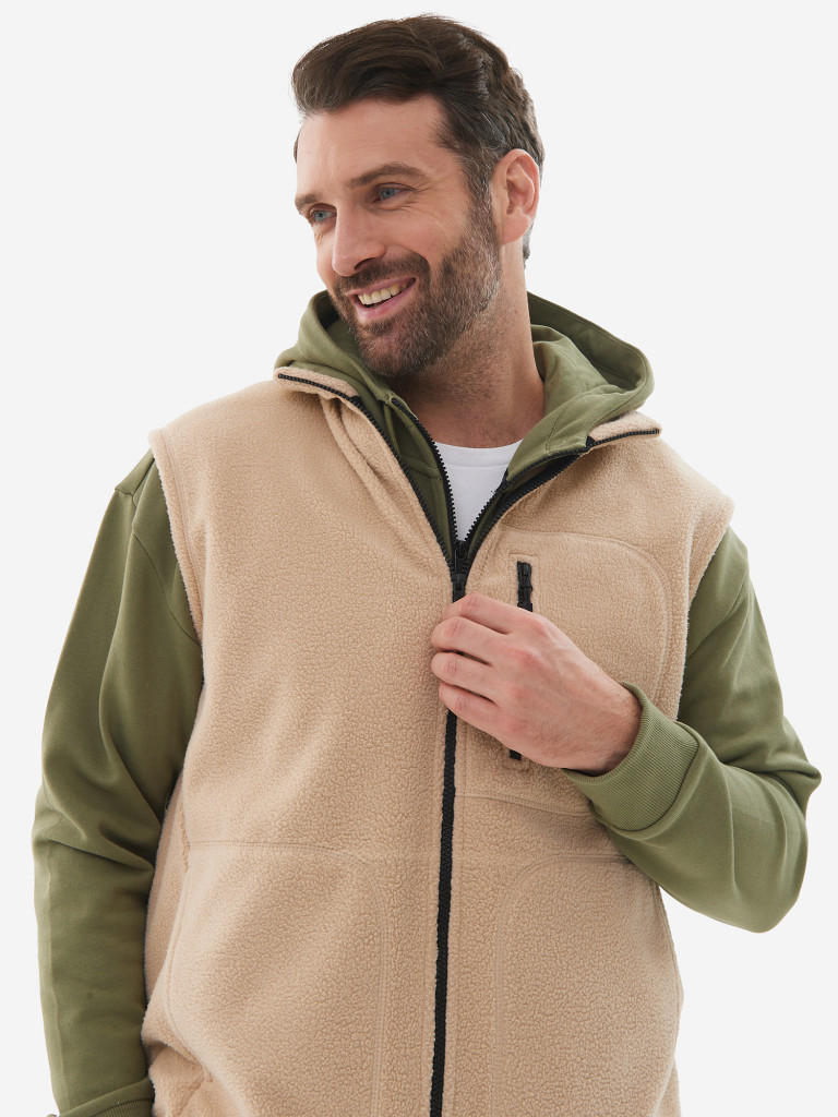 Жилет мужской oversize PointHit безрукавка из шерпы