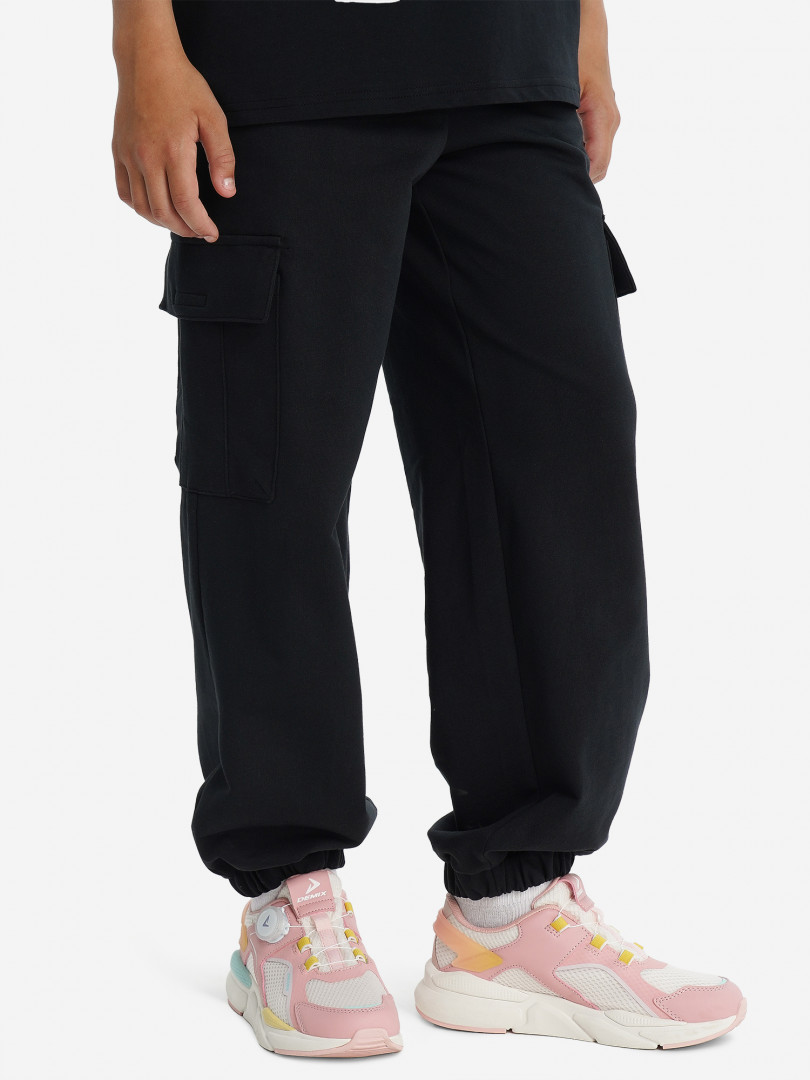 Брюки для девочек оверсайз Demix Черный 1799₽