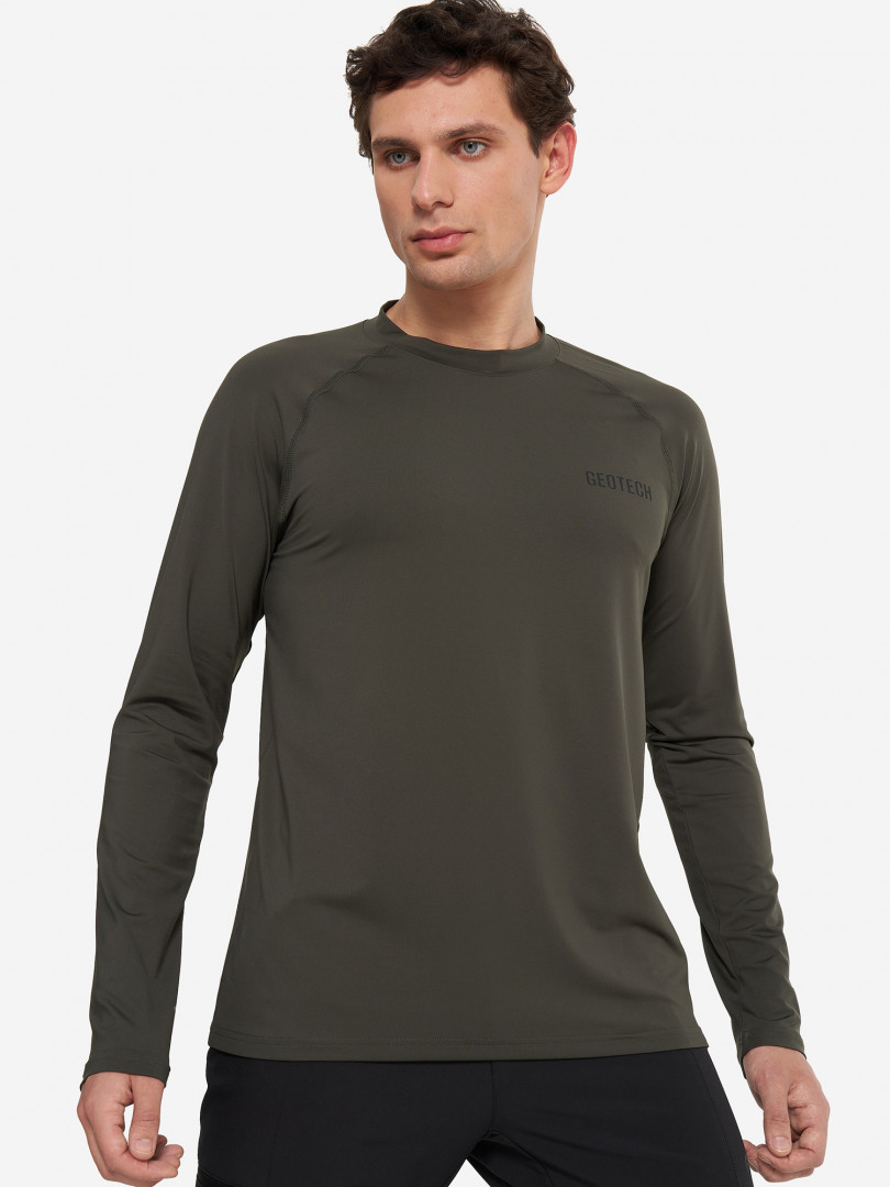 Лонгслив мужской Geotech, Зеленый