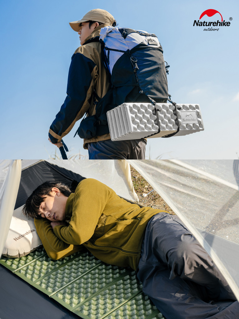 Коврик Naturehike CNK2650WS010 Troues R2.6 Egg Nest Large складной утолщеный зеленый