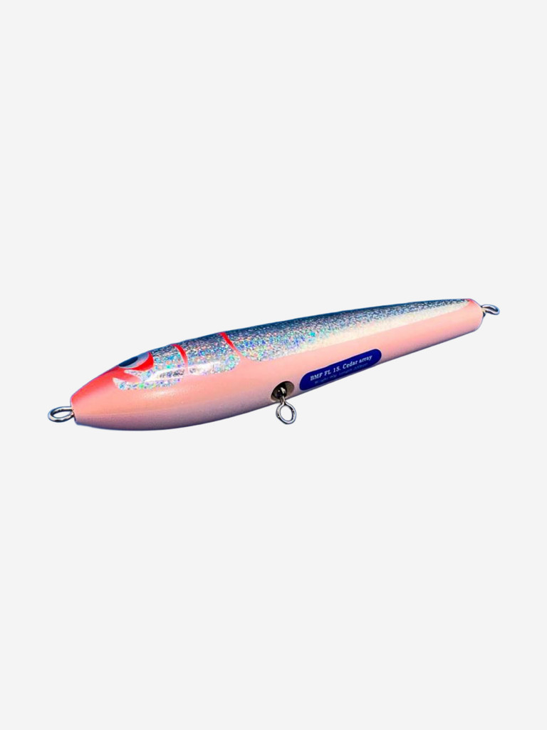 Слайдер FL15 Rd 90g 200mm из канадского кедра с мощной арматурой для морской рыбалки