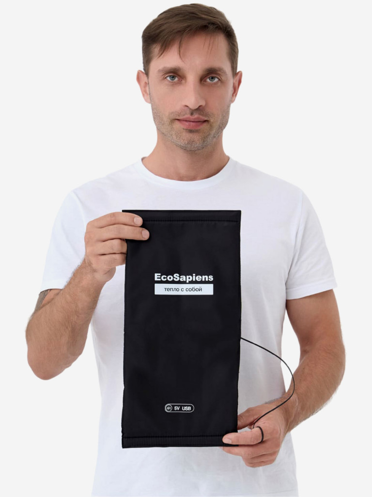 Электрогрелка на липучке EcoSapiens ENERLEK, 20х40 см USB, обогреватель для одежды