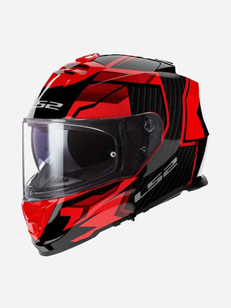 Мотошлем LS2 FF800 STORM II TRACKER (черно-красный глянцевый, BLACK RED)