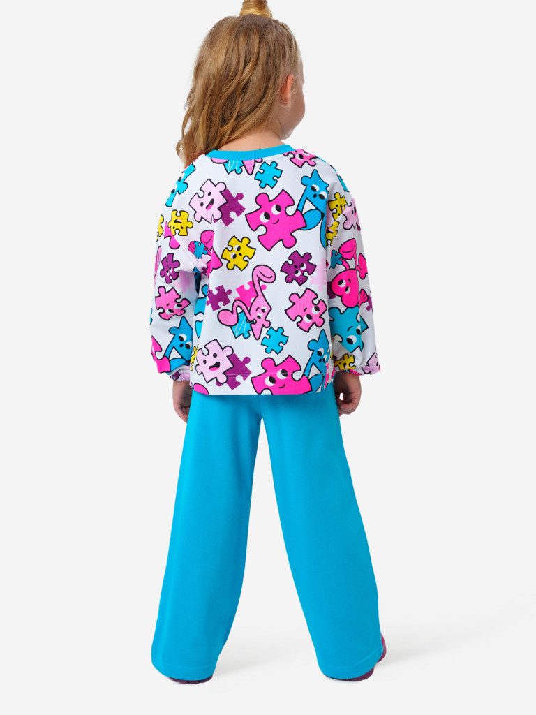 Комплект для девочки: толстовка, брюки PlayToday