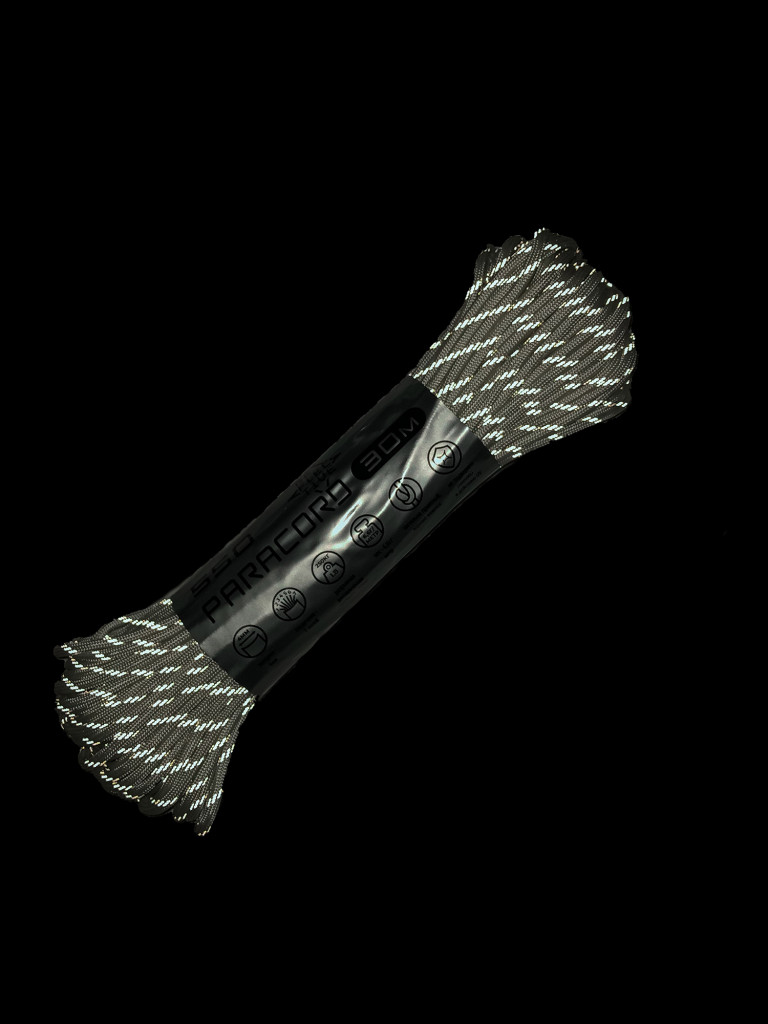 Паракорд 550 CORD nylon 30м RUS световозвращающий (white)