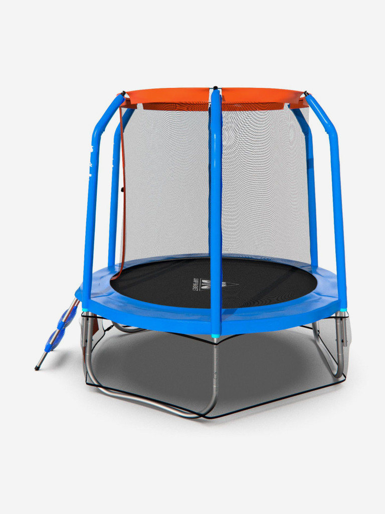 Батут DFC JUMP BASKET 8ft внутренняя сетка, лестница (244cм)