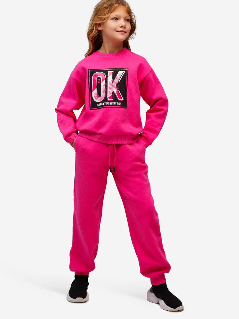 Комплект PlayToday для девочек: толстовка, брюки