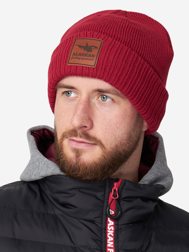Шапка Alaskan Hat Beanie красная L, 52-54 (AWC037R)