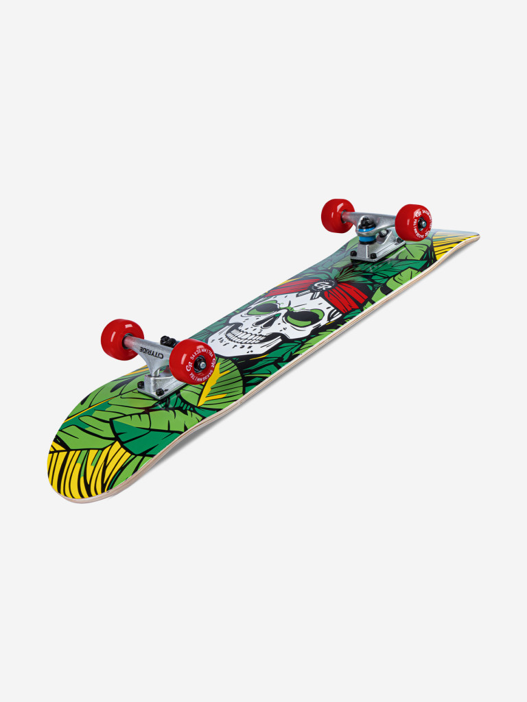 Скейтборд CITYRIDE, дека клен 9 слоев, размер 31"*8", колеса: 54*36мм, PU, ABEC-7, JB4200179