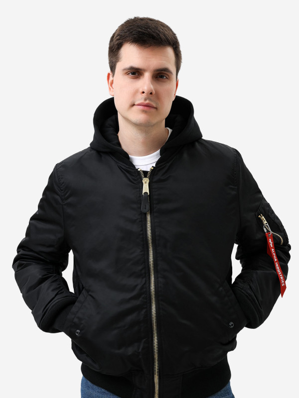 Бомбер утепленный мужской MA-1 Natus Alpha Industries Черный цвет — купить за 23990 руб. со скидкой 42 %, отзывы в интернет-магазине Спортмастер