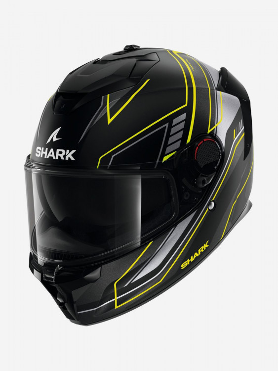 Мотошлем интеграл Shark SPARTAN GT PRO TORYAN MAT Black/Yellow/Anthracite