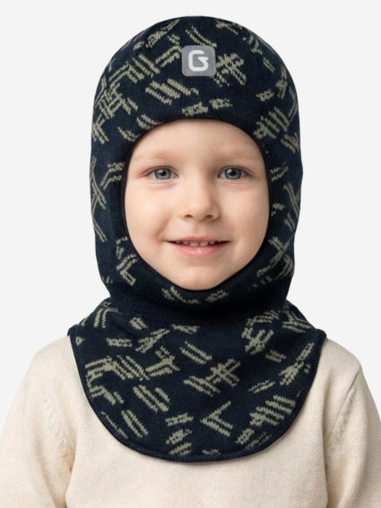 Шапка-шлем для мальчика GUSTI GW25AC1206B-NAVY