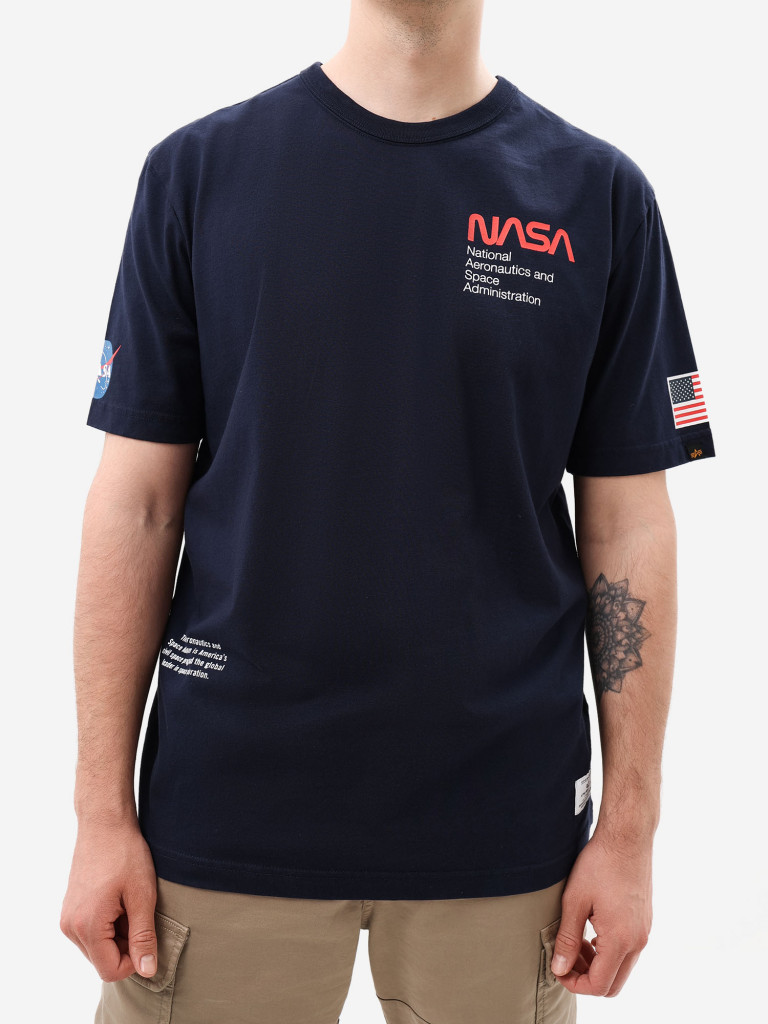 Футболка NASA Worm Logo Alpha Industries
