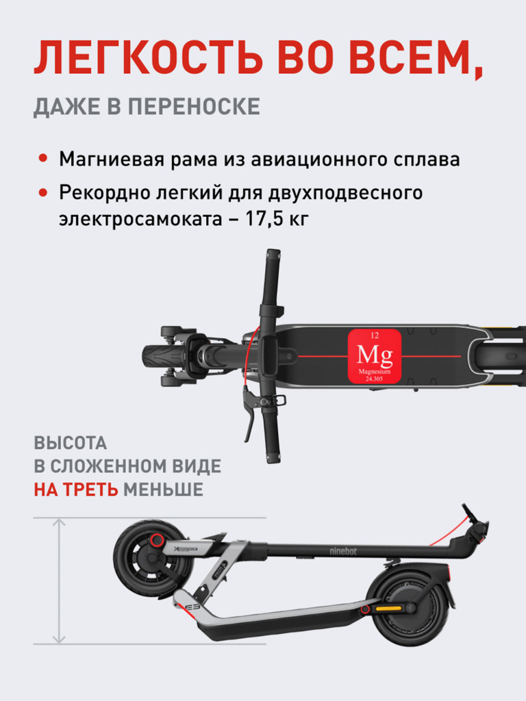 Электросамокат Ninebot Kickscooter E3
