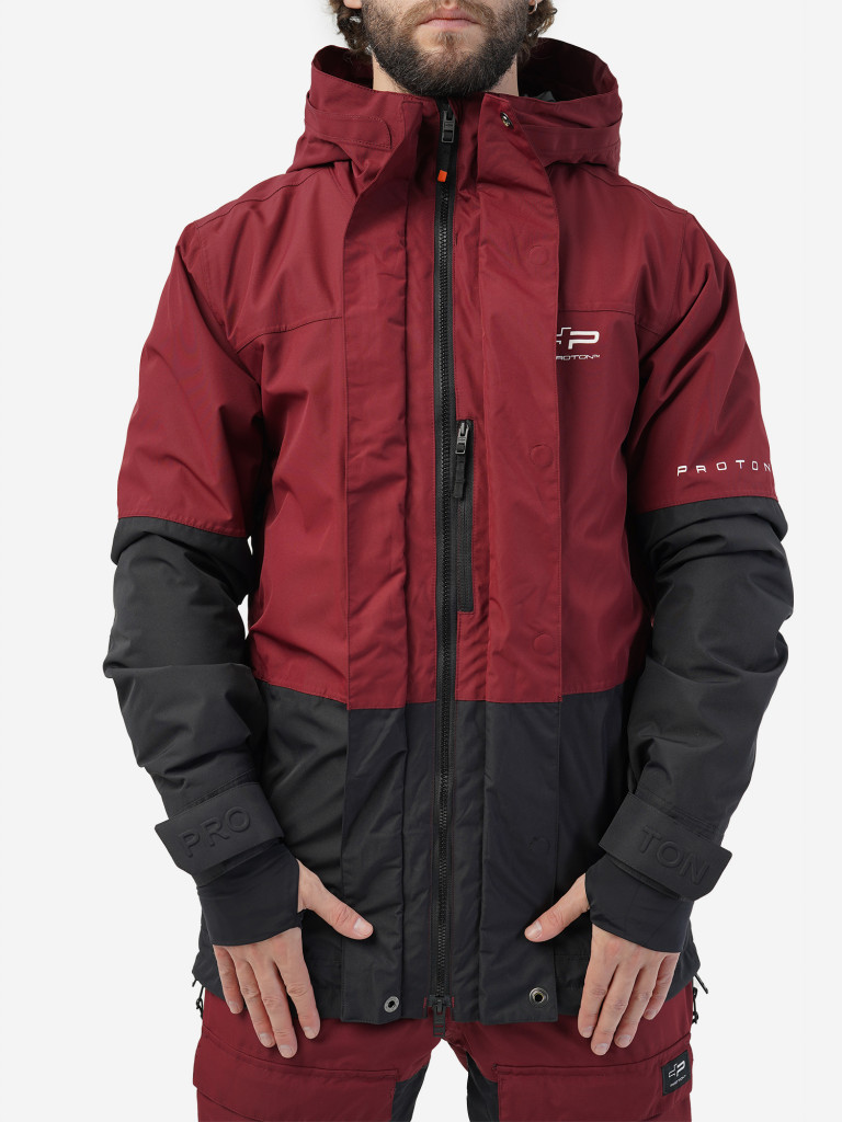 Куртка горнолыжная мужская Proton BURGUNDY black