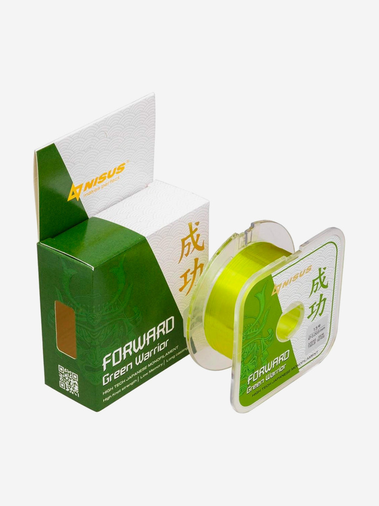 Леска для рыбалки Nisus FORWARD Green Warrior Nylon 0,203мм, 100м, 3,55кг, оливковый