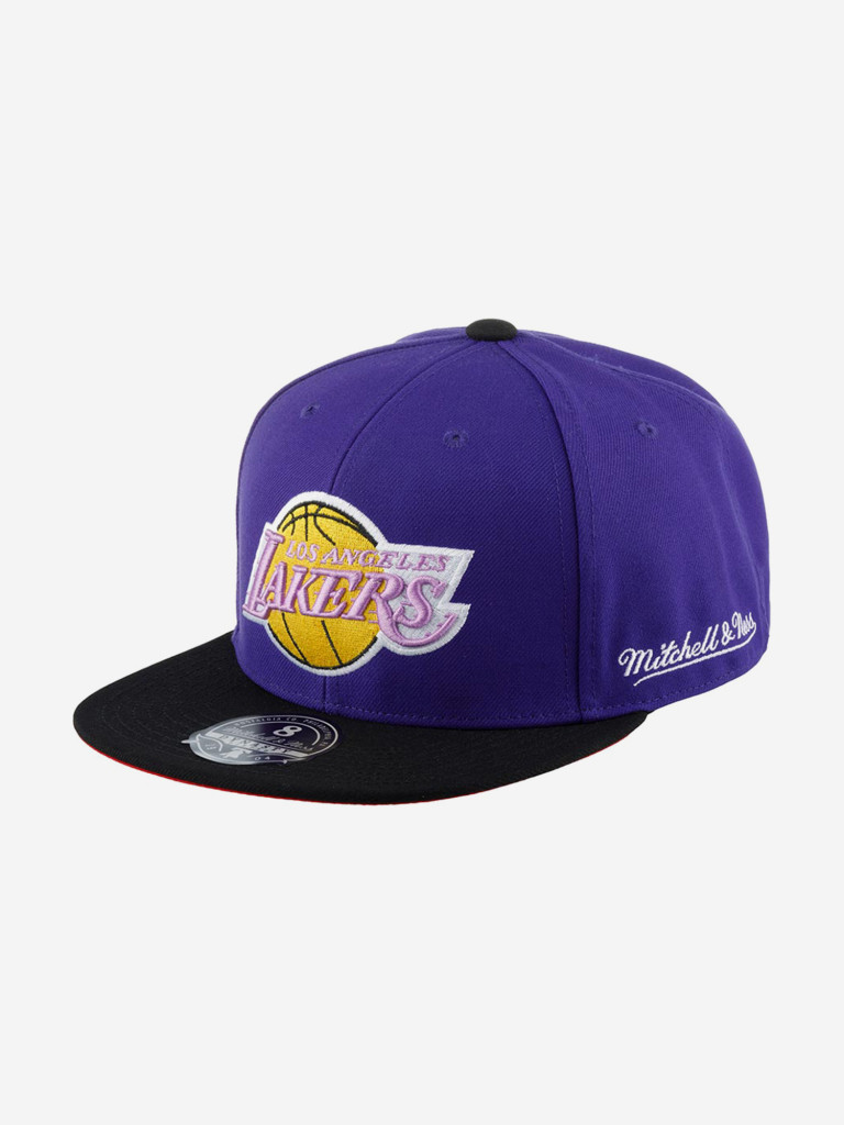Бейсболка с прямым козырьком MITCHELL NESS 6HSFSH22051-LALPURP Los Angeles Lakers NBA