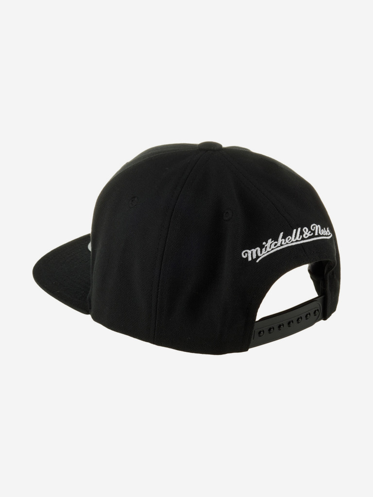 Бейсболка с прямым козырьком MITCHELL NESS HHSS7572-CLBYYPPPBLCK Hip Hop (черный)