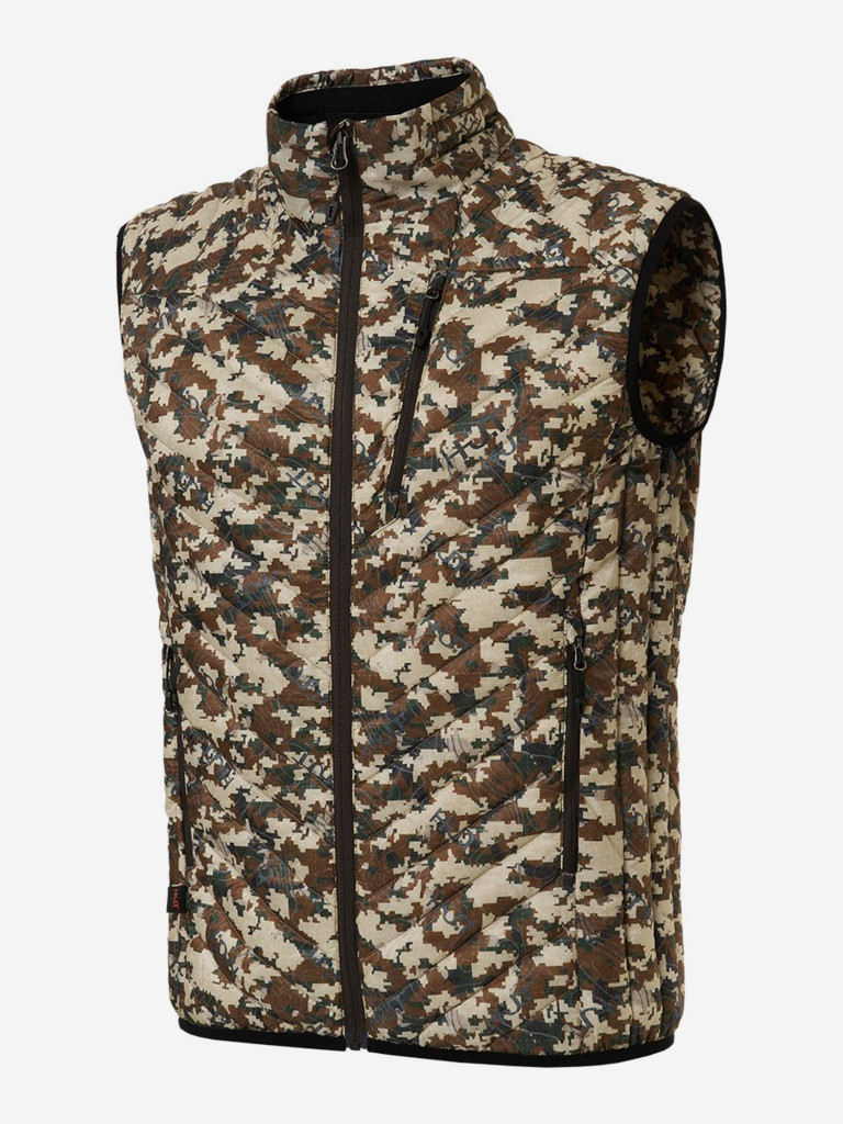 Жилет HUT TAIGA мужской утепленный для охоты, камуфляж