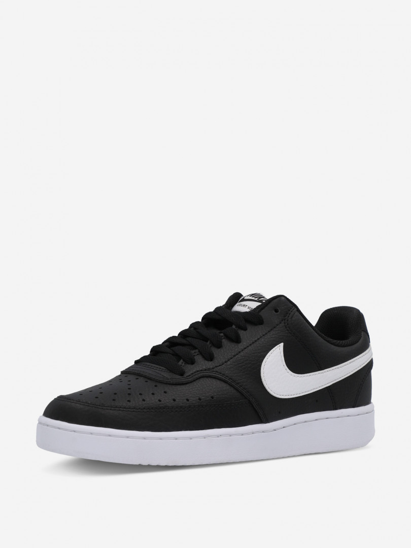 фото Кеды женские nike court vision low, черный