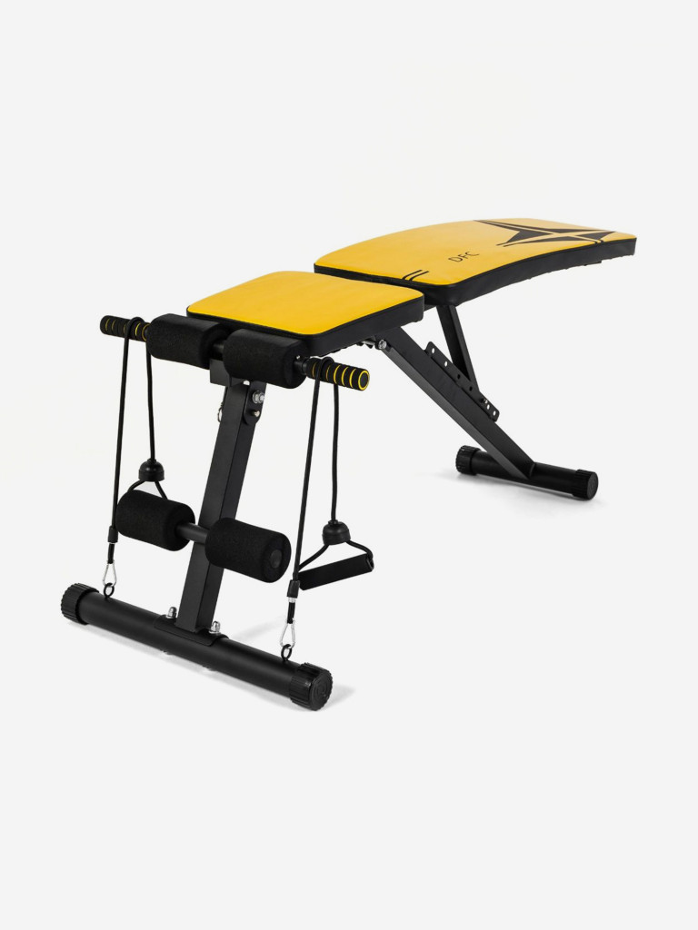 Скамья универсальная с эспандерами DFC D008Y