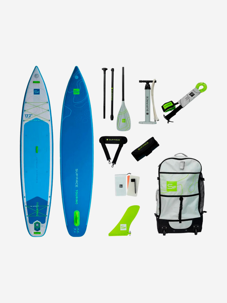 Сапборд SUP face Touring 13.2x30x6 2025, 401x76x15 см, 12.5 кг