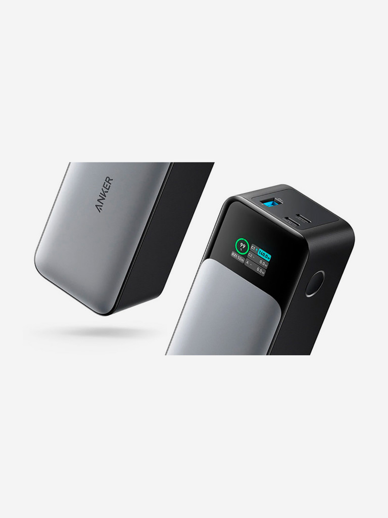 Внешний Аккумулятор ANKER 737 GaNPrime 140W PD 24K Power Bank A1289 чёрный