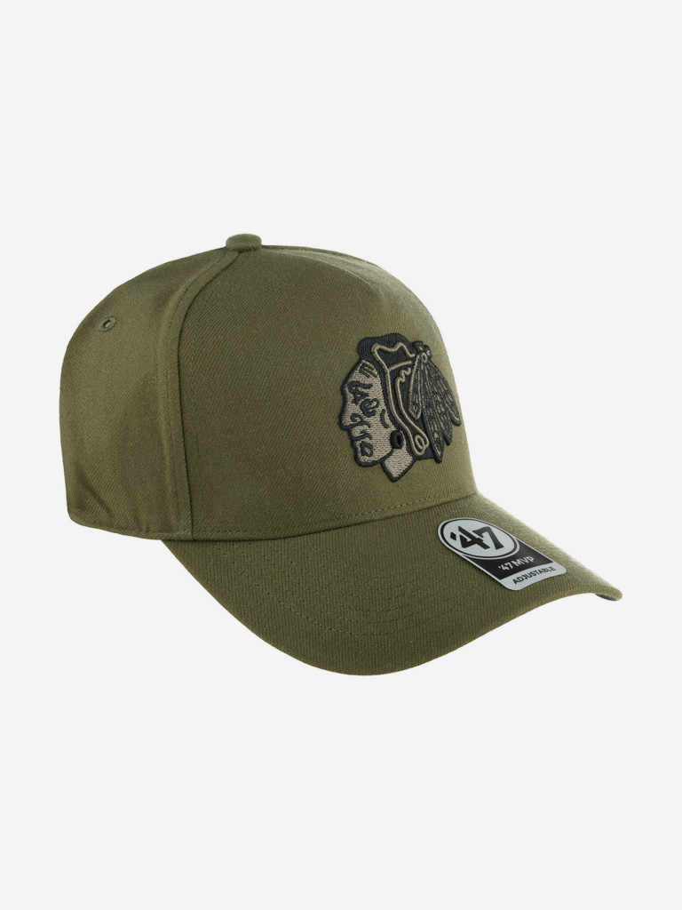 Бейсболка 47 BRAND H-REPDT04WBP-SW Chicago Blackhawks NHL (оливковый)