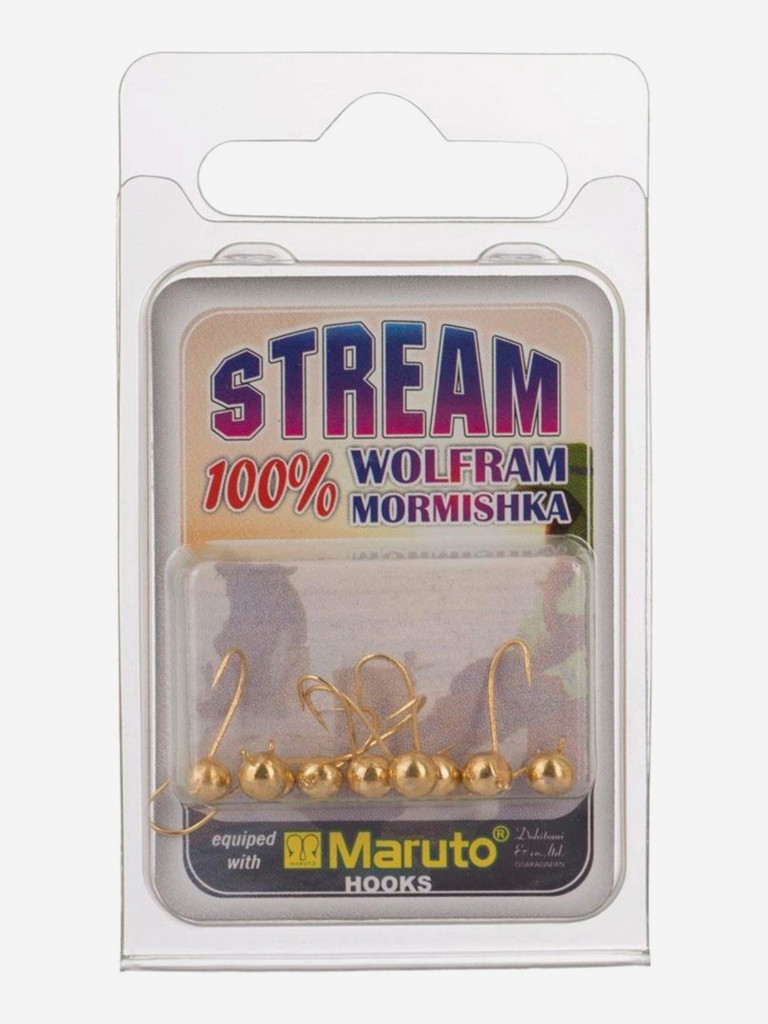 Мормышка Helios вольфрамовая Шар с ушком 4мм 0,65г Go (MW-2840-Go), 10 штук в упаковке