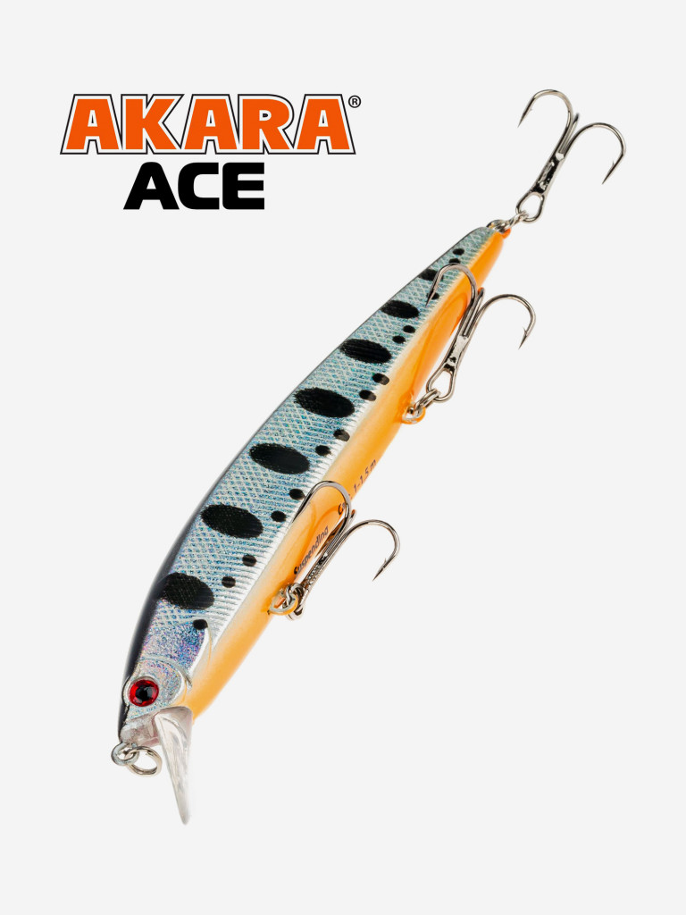 Воблер Akara Ace 110SP 15 гр. минноу, суспендер. твичинговый, на щуку, судака A88