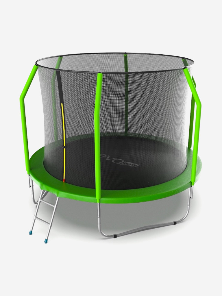 Батут каркасный EVO JUMP Cosmo 10ft зеленый, защитная сеть, диаметр 305 см
